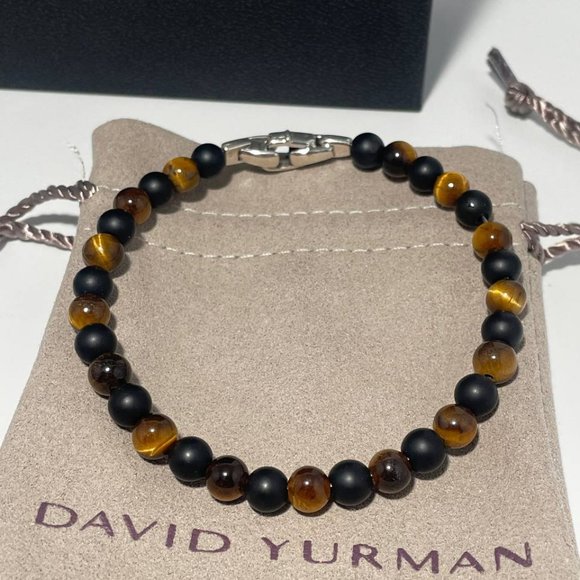 David Yurman Other - David Yurman Spiritual Beads Men's Bracelet with Black Onyx & Tigers Eye Medium